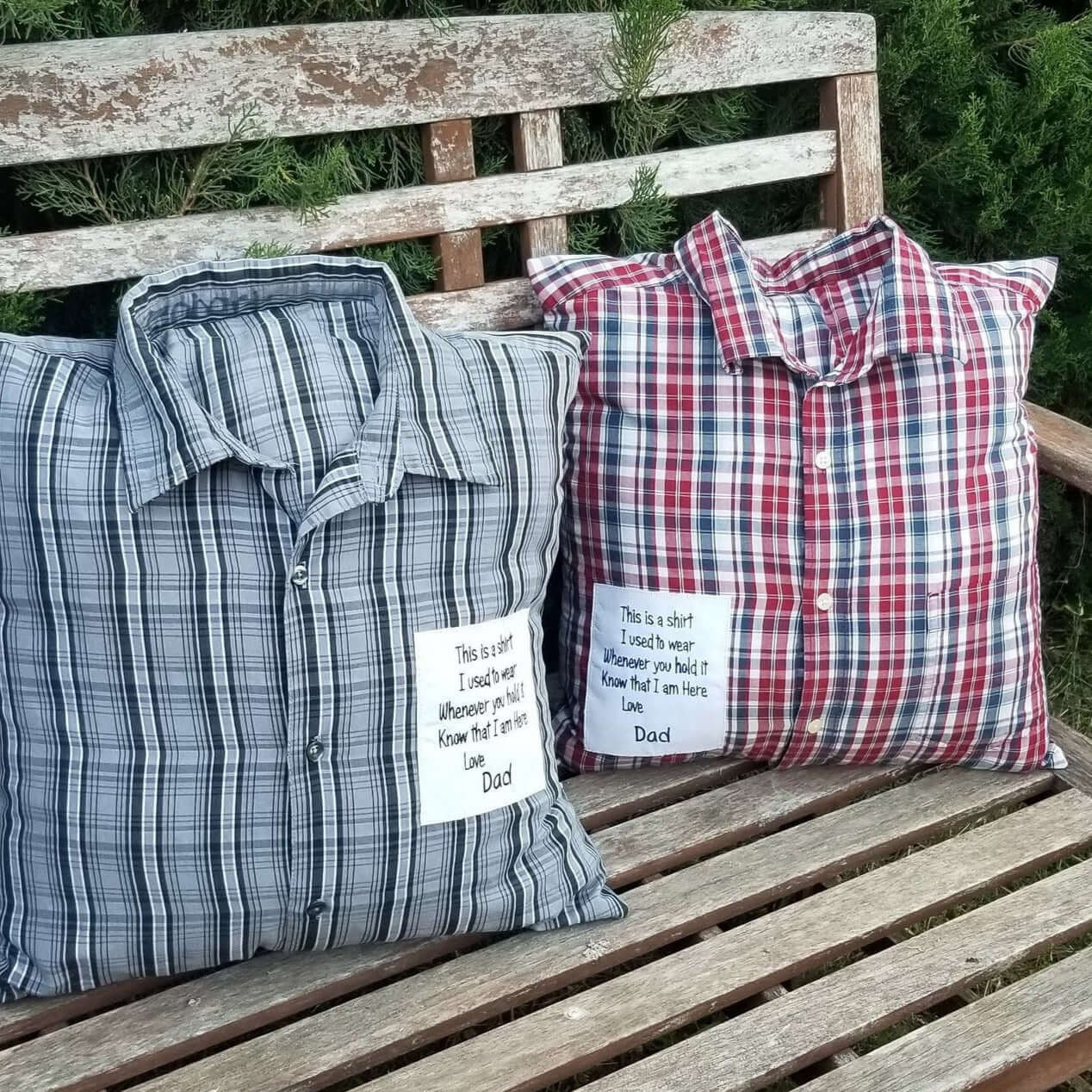 Pillows made from loved ones clothing hotsell