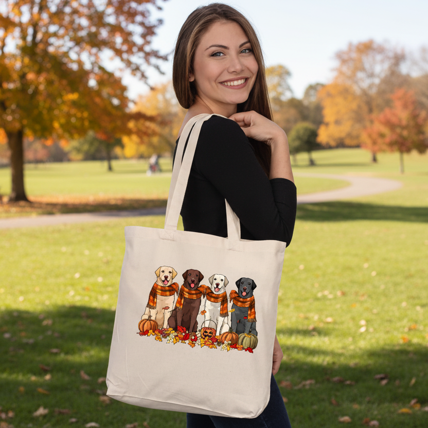 Fall Labrador Tote Bag