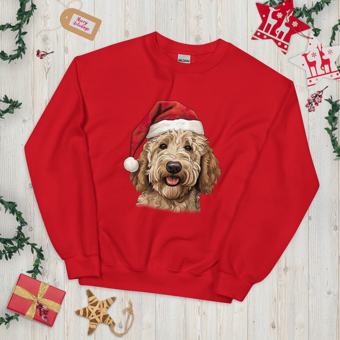 Goldendoodle Christmas sweatshirt
