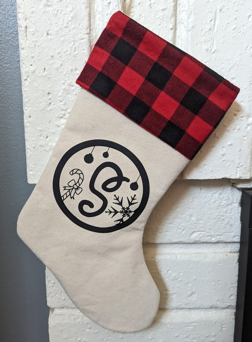 Personalized monogram Christmas Stocking