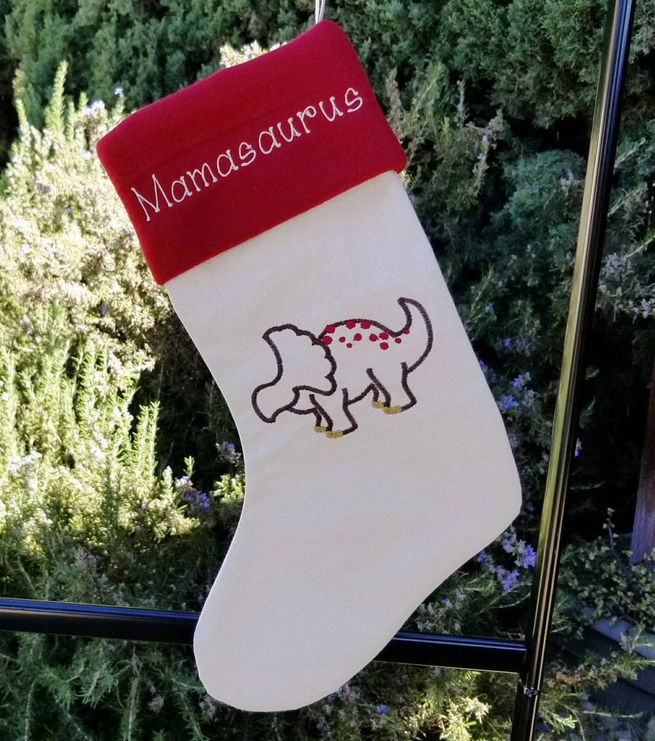 Personalized Dinosaur Christmas Stockings