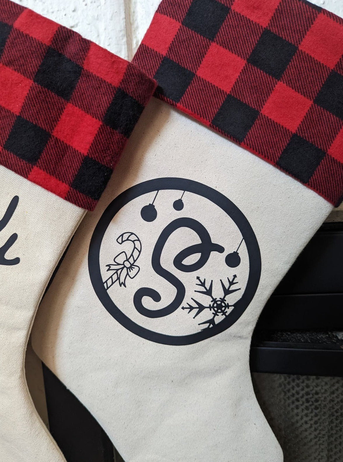 Personalized monogram Christmas Stocking