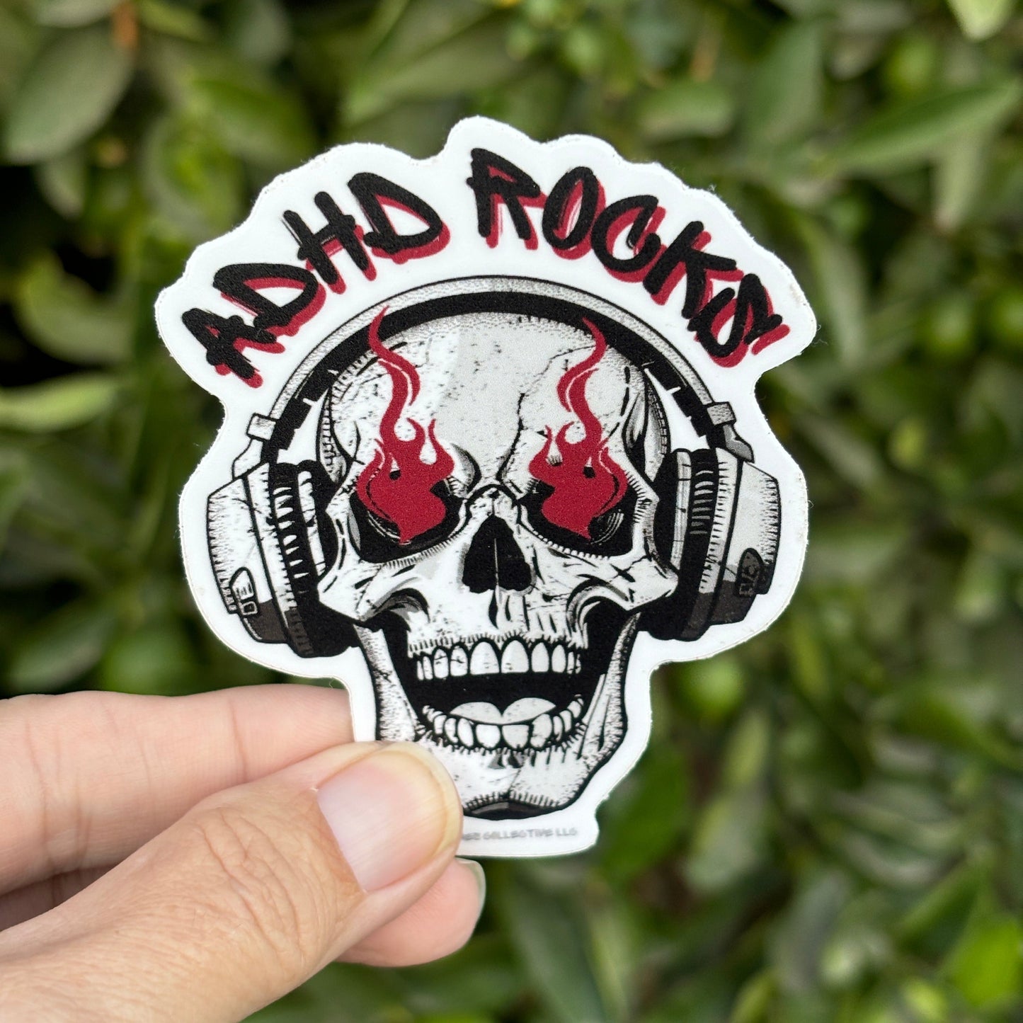 Custom ADHD Rocks sticker