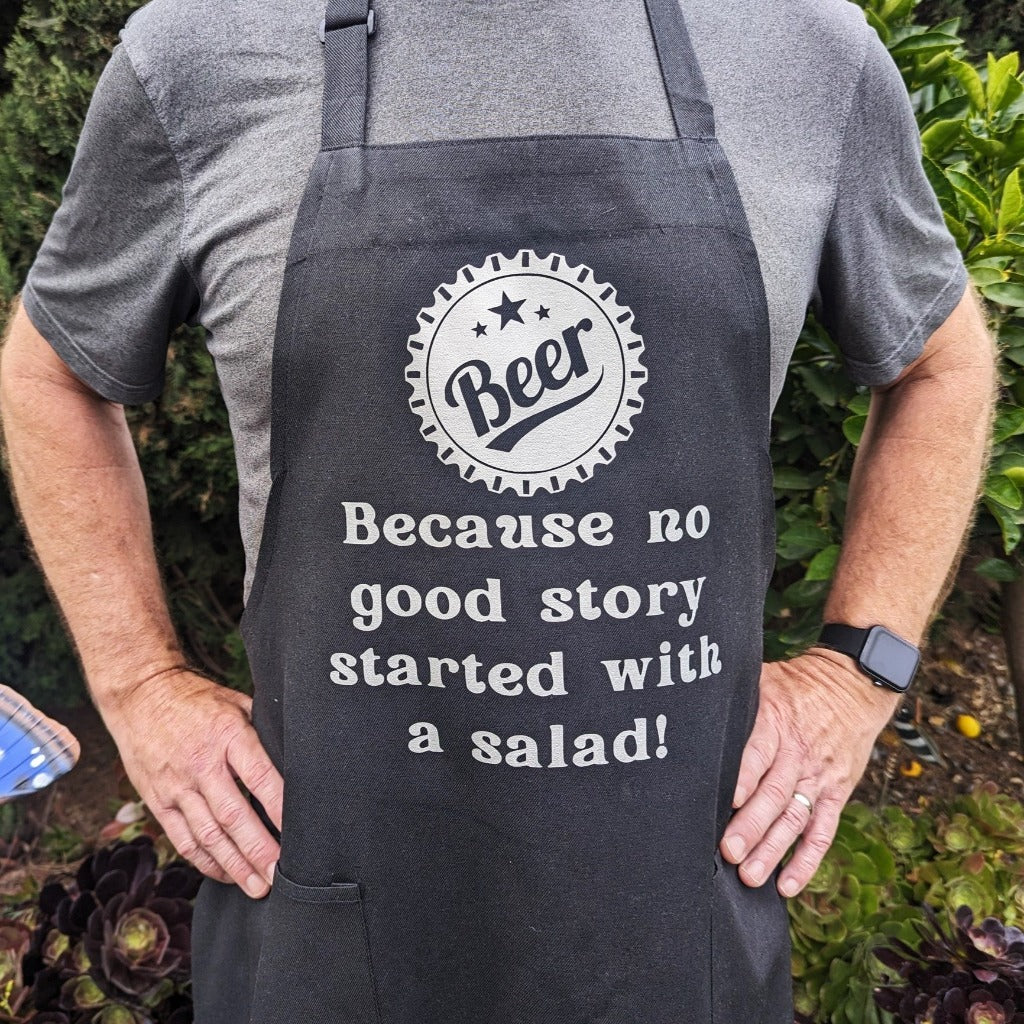 Humorous cooking apron 