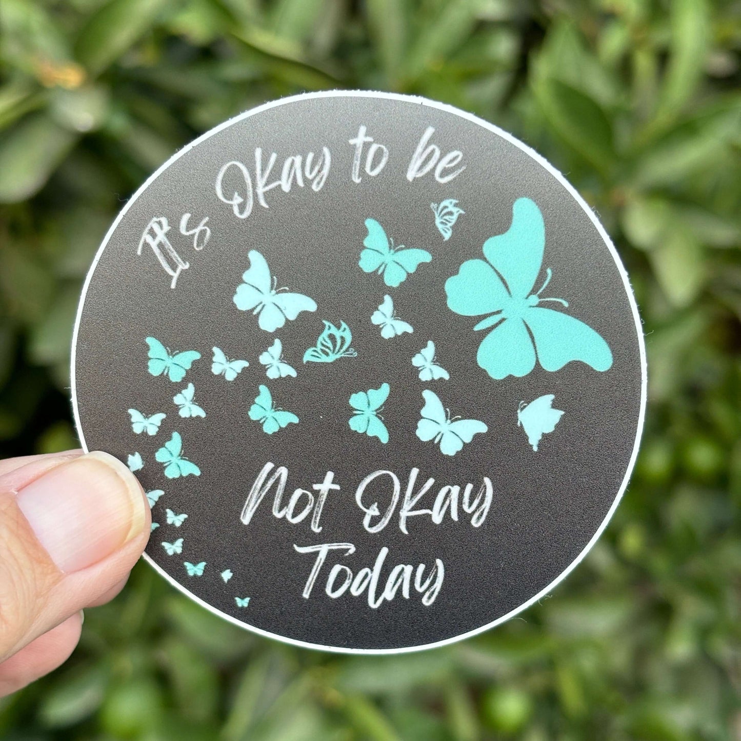 Okay to be not ok bereavement sticker