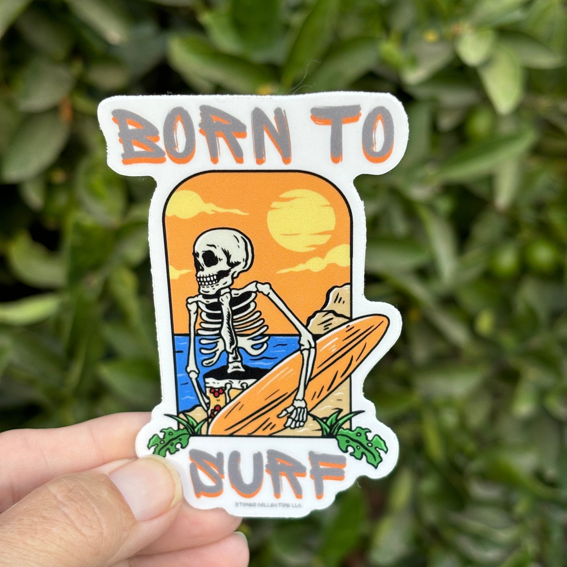 Born to Surf custom sticker