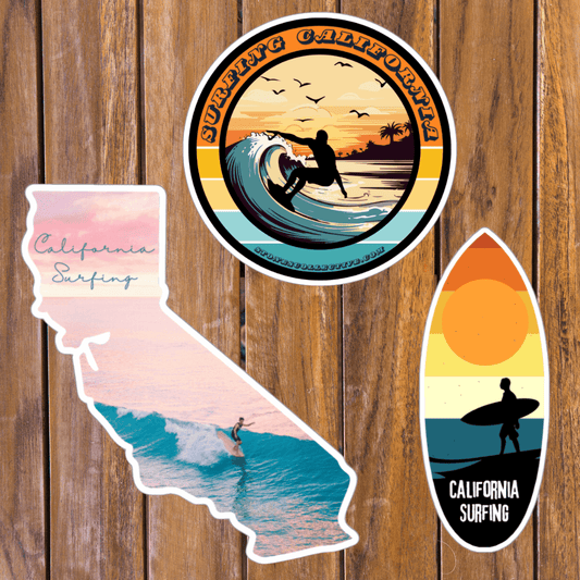 California Surfing Sticker Pack