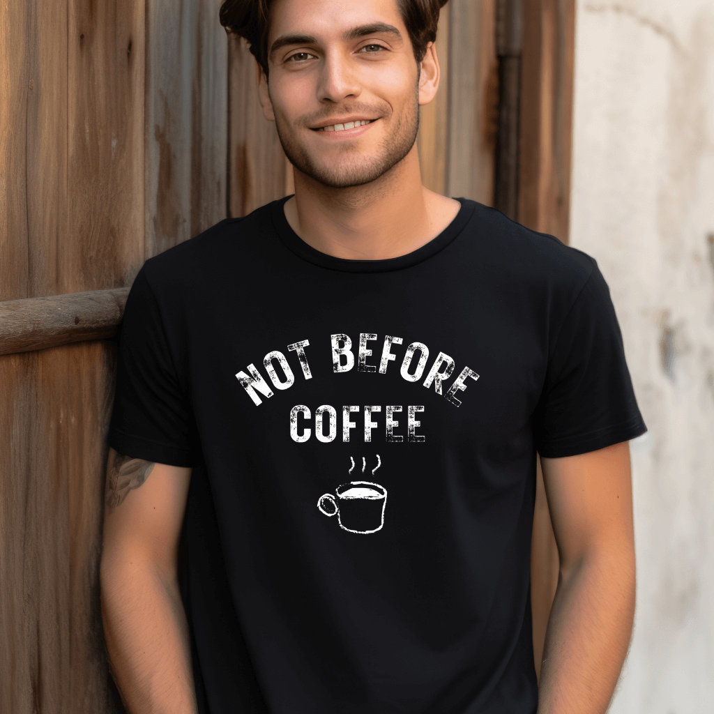 Not Before Coffee Unisex t-shirt