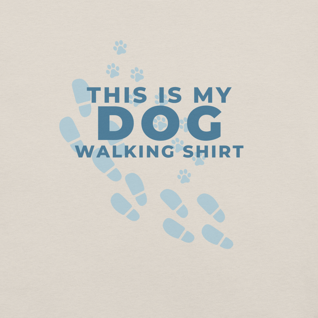 Dog Walking Unisex t-shirt logo