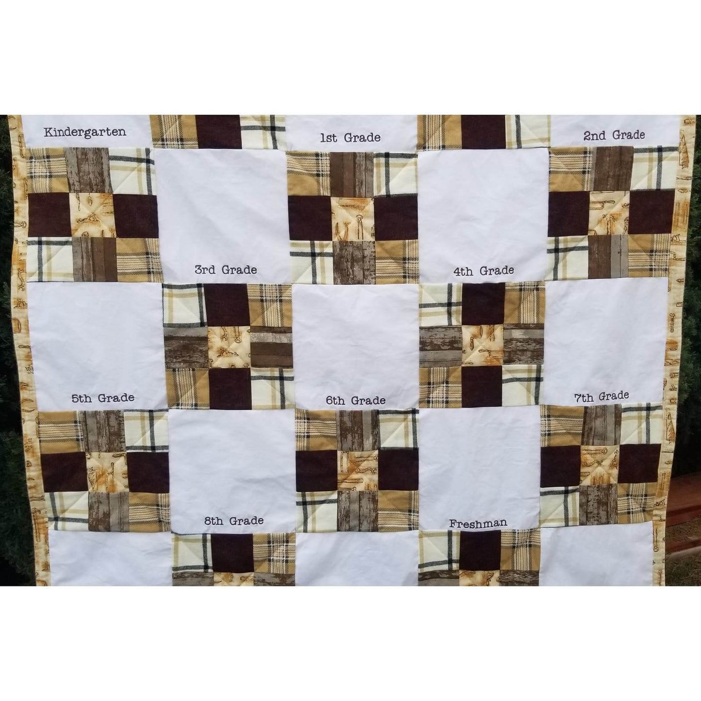 School Custom Memory Handprint Quilt