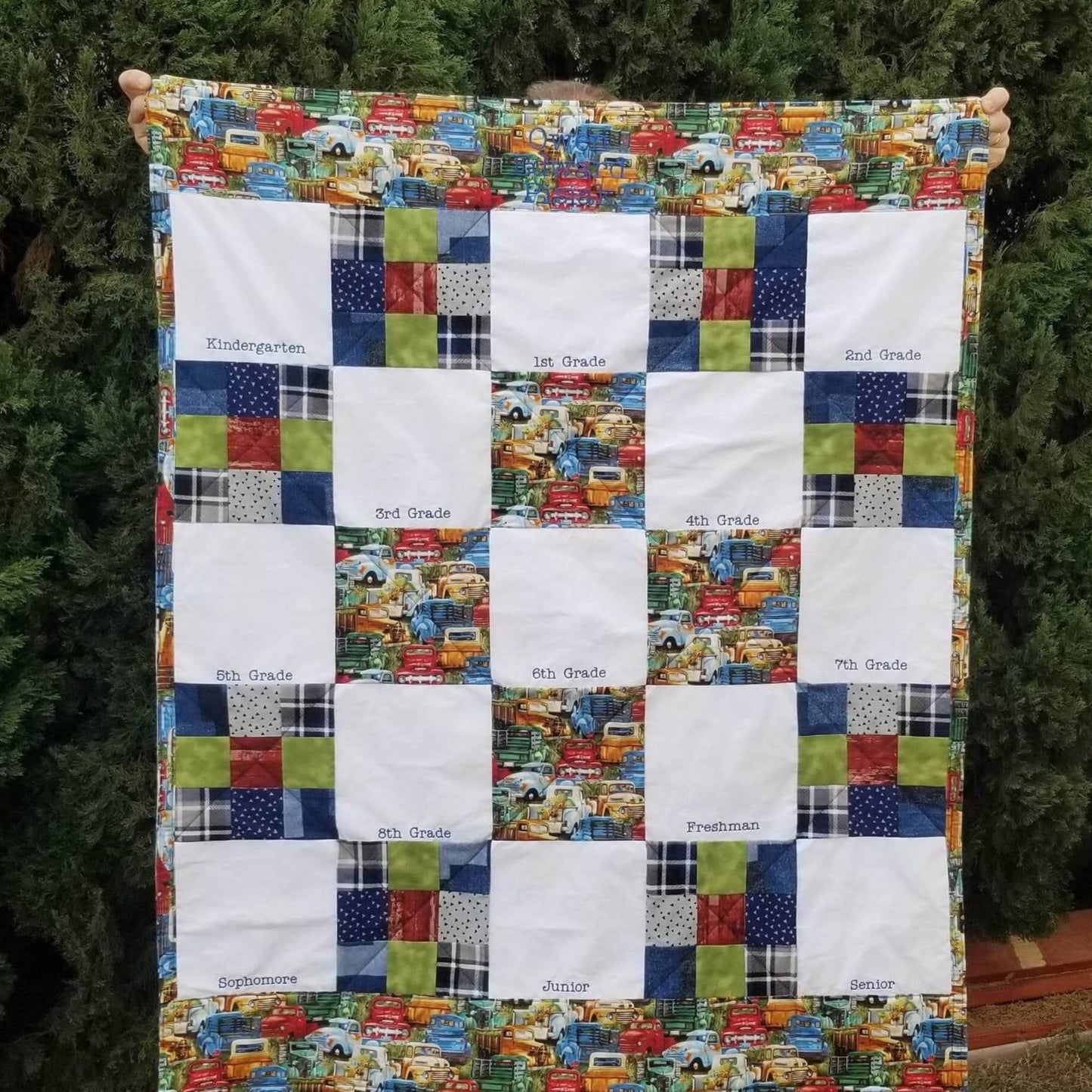 School Memory Handprint Quilt