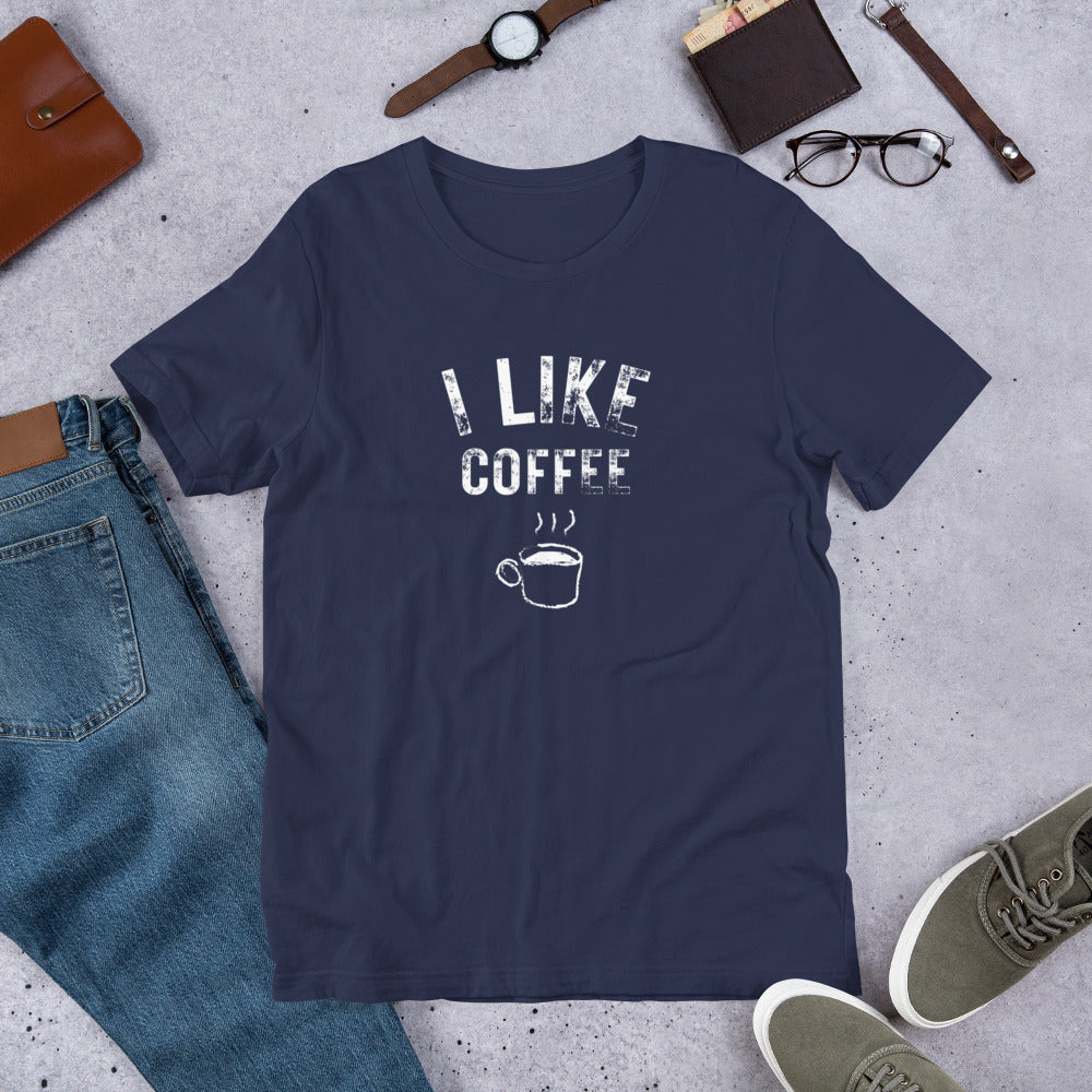 I Like Coffee Unisex t-shirt logo