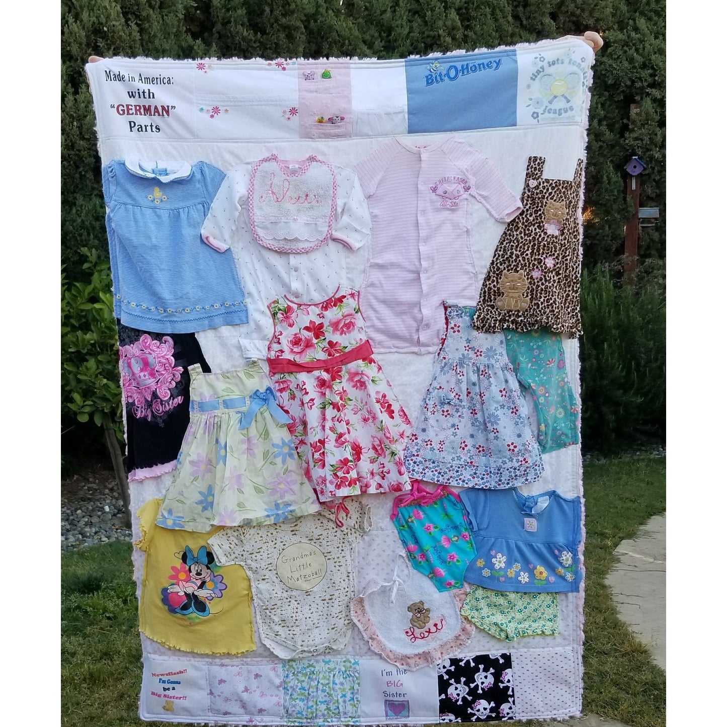 Custom Memory Quilt made from Baby Clothes