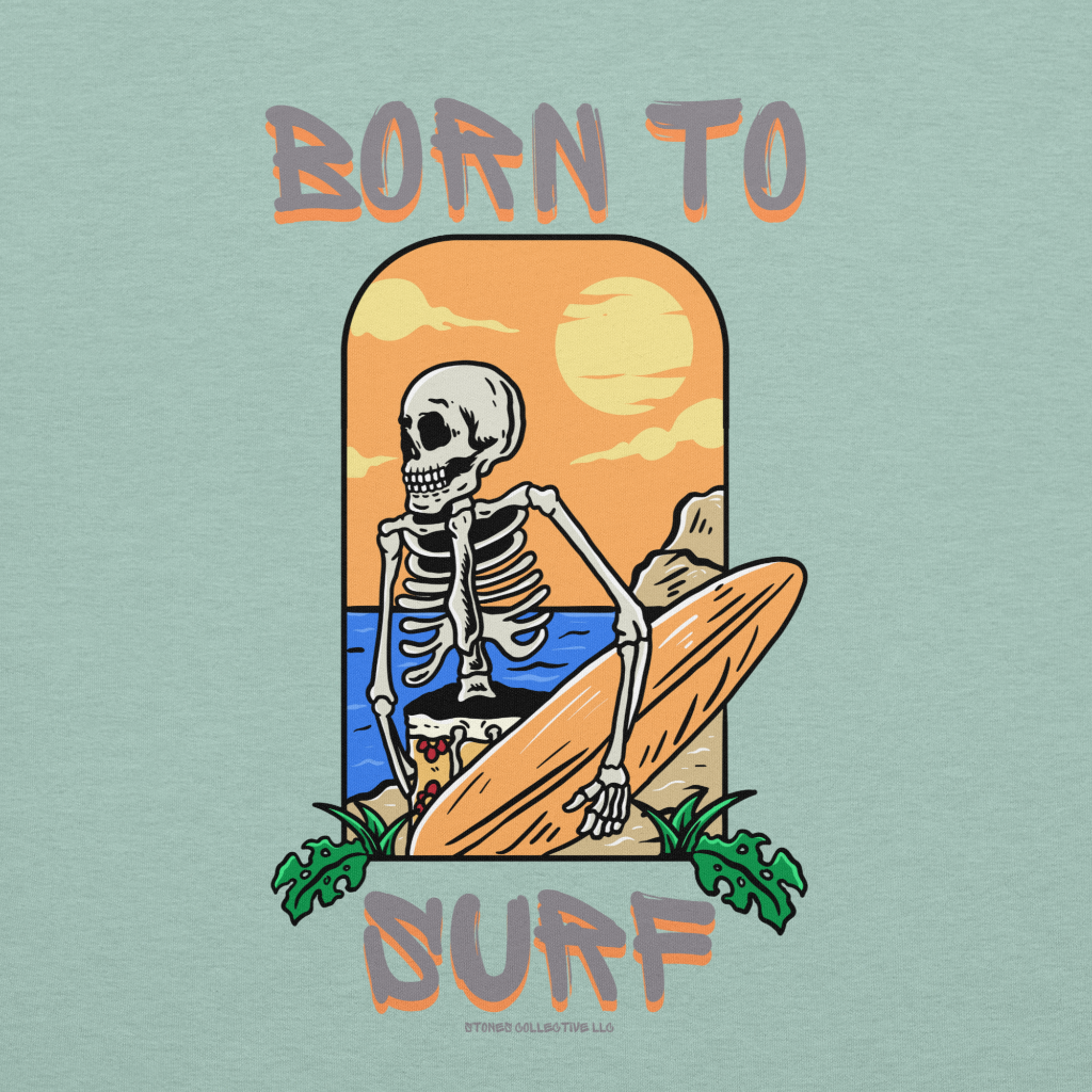 Born to Surf Unisex T-Shirt logo