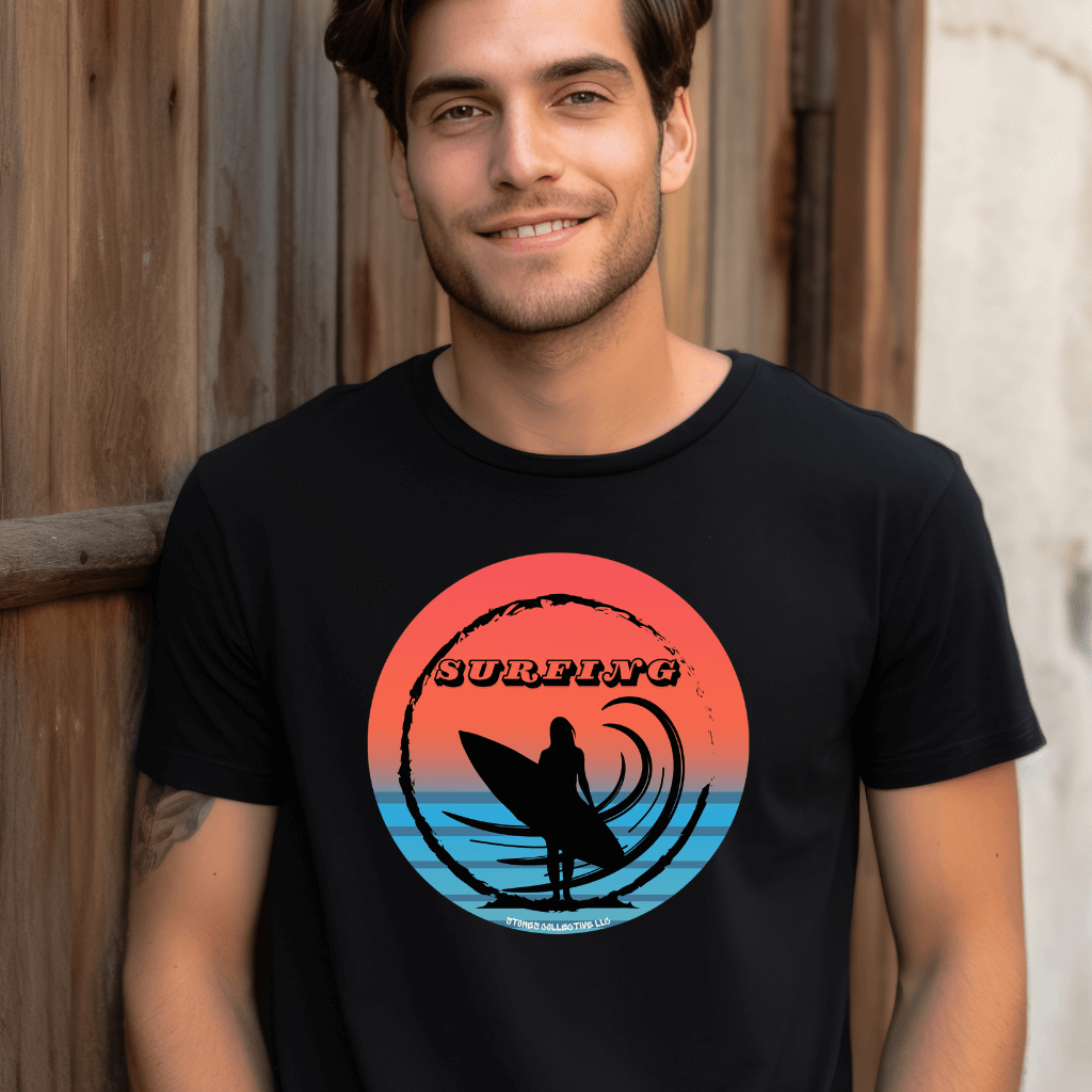 Surfing Silhouette Unisex tee