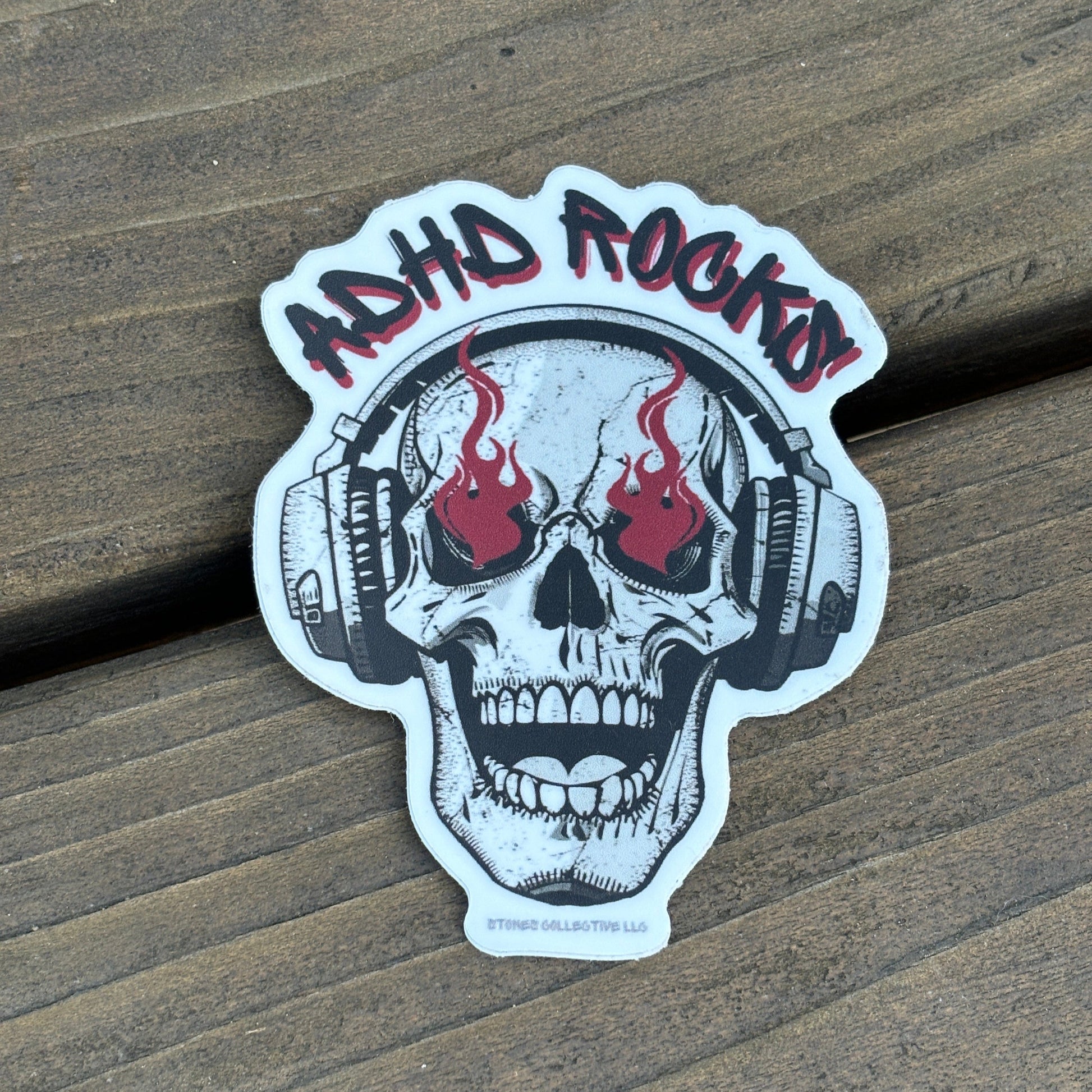 ADHD Rocks vinyl sticker