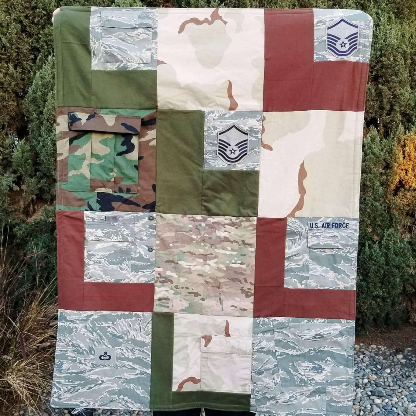 Military uniform custom memory quilt