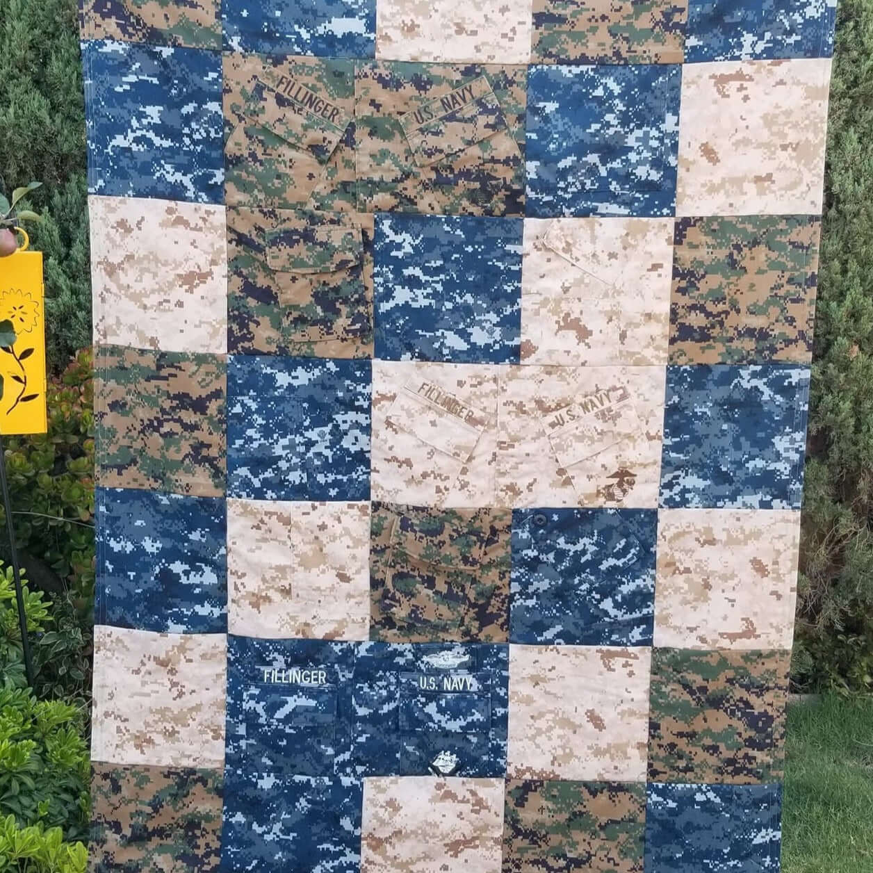 Military uniform custom memory quilt