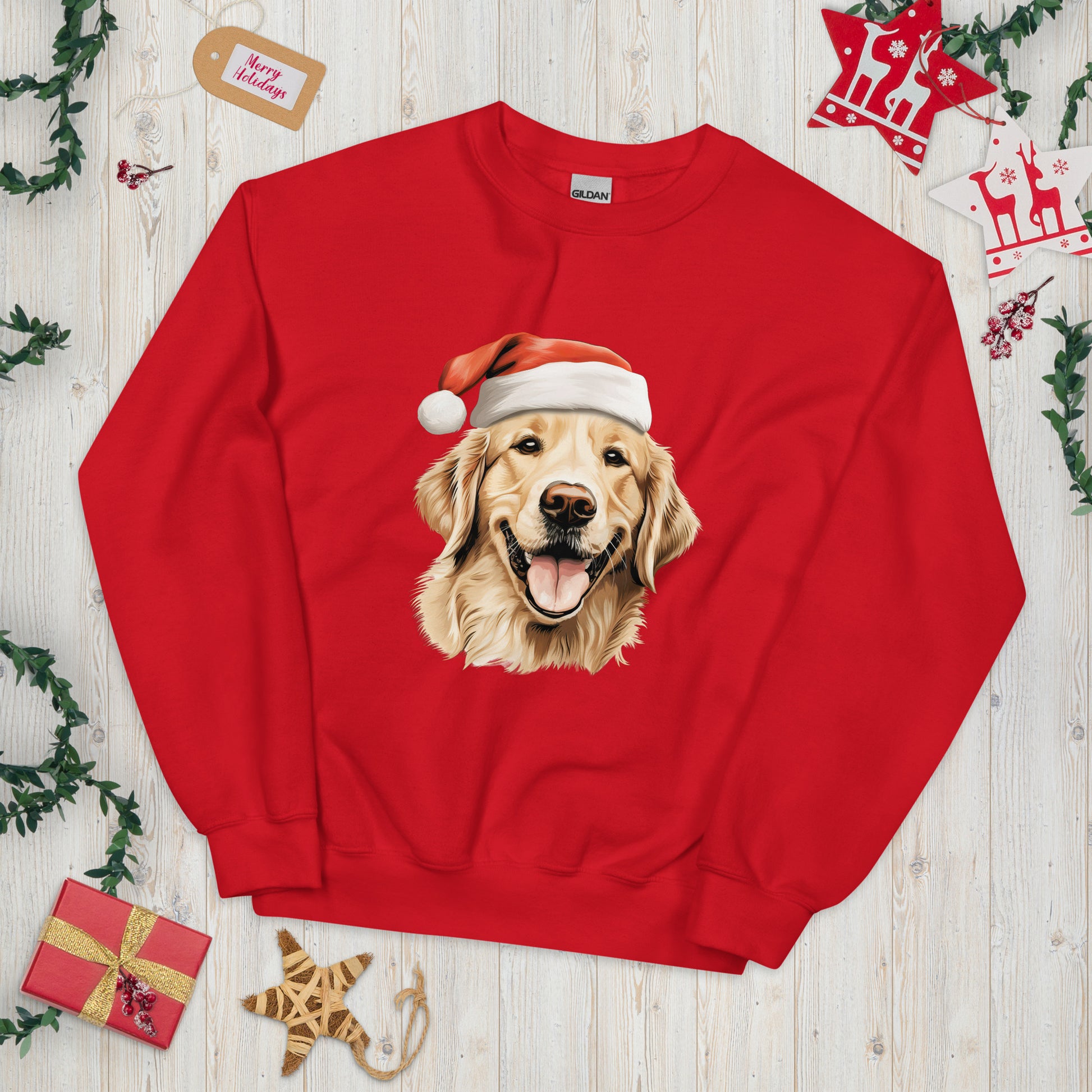 Golden Retriever Christmas Sweatshirt