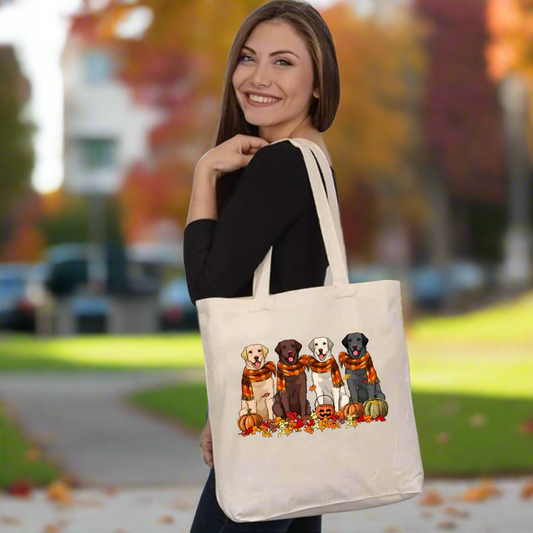 Fall Labrador Retriever Tote Bag