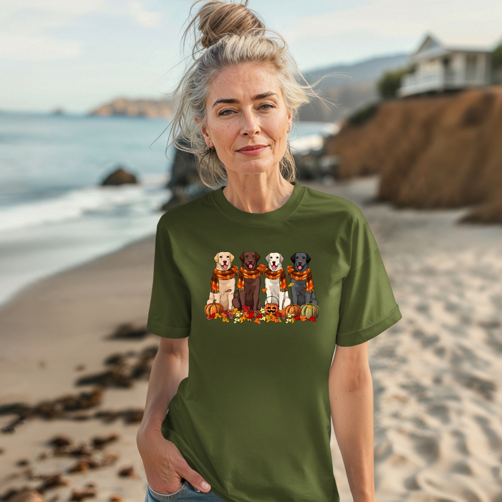 Labrador Fall themed t-shirt