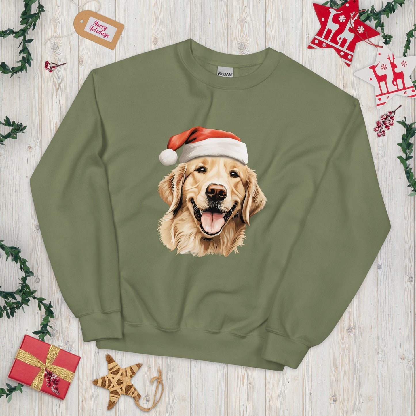 Golden Retriever Christmas Sweatshirt