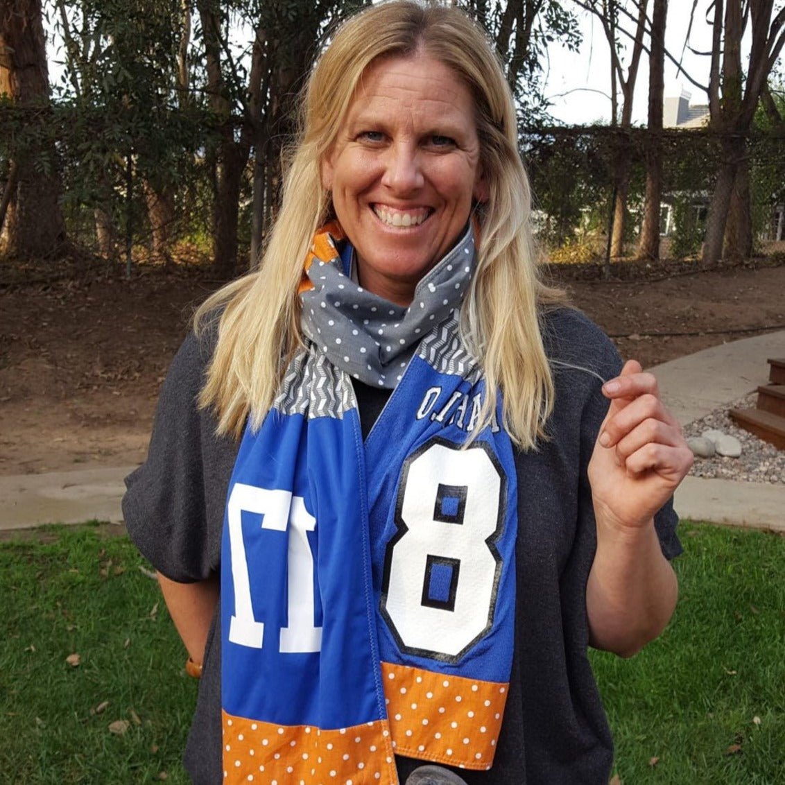 Memory Scarf with t-shirts by Sew4MyLoves