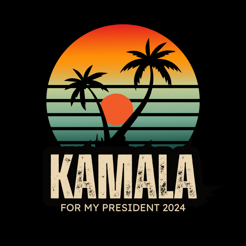 Vintage Kamala for President Women's T-Shirt logo