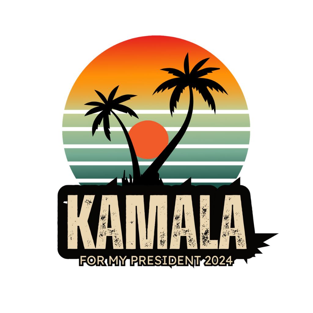 Kamala for my President white logo