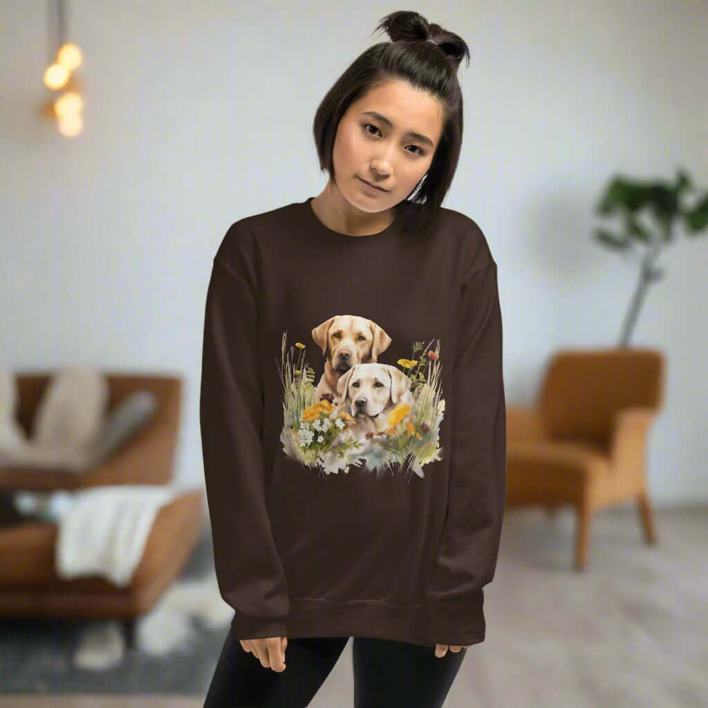 Labradors Flower Sweatshirt