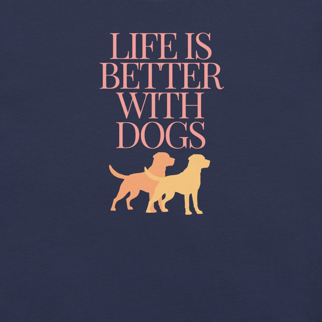 Life is Better with Dogs Unisex t-shirt logo