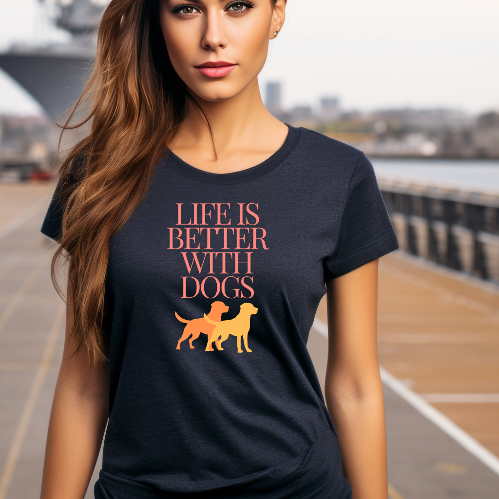 Life is Better with Dogs tee