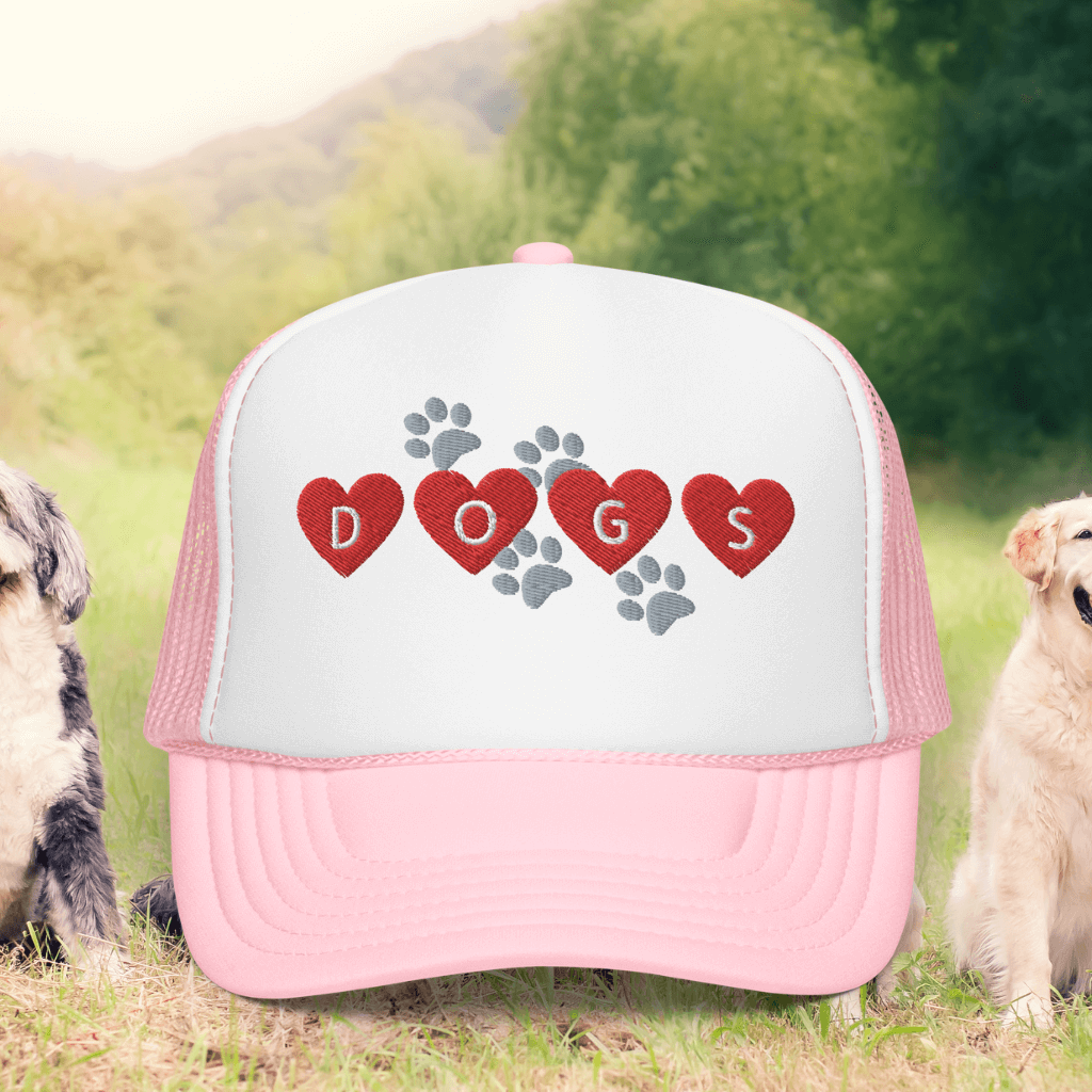 Love Dogs Embroidered Foam Hat