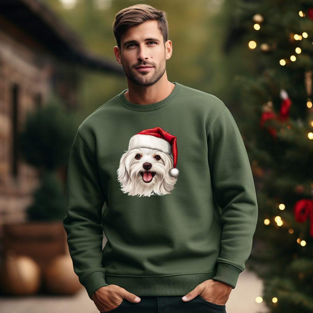 Merry Maltese Christmas Sweatshirt