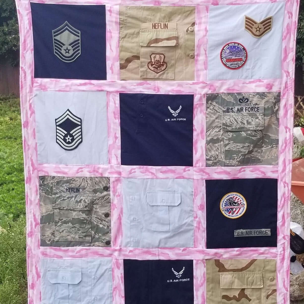 Offers Custom handmade USARMY throw Quilt