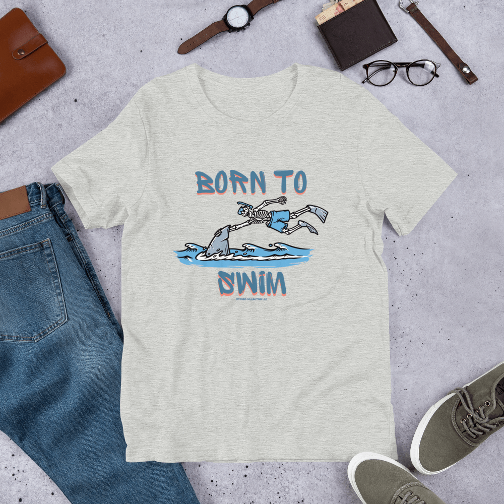 Born to Swim unisex tee design