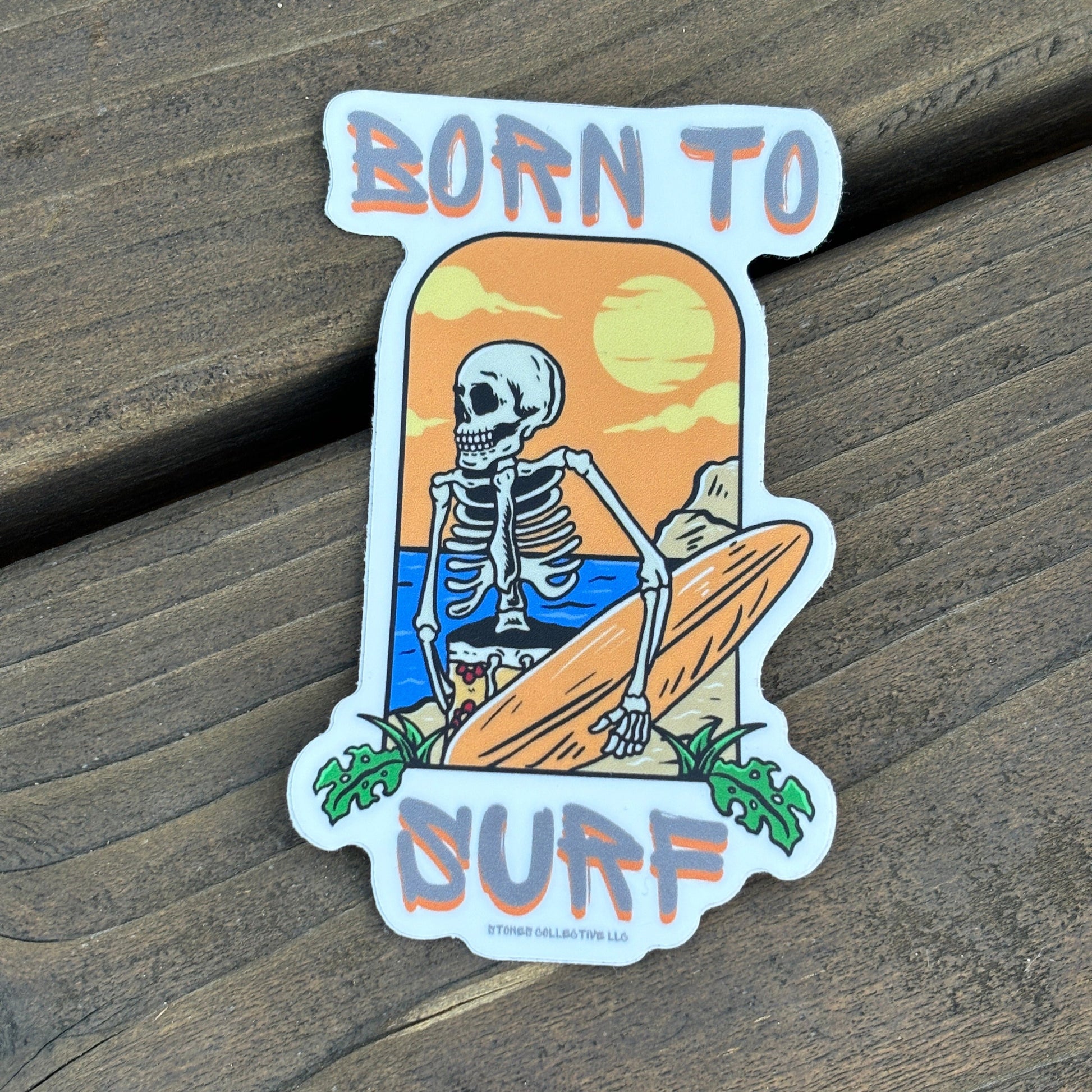 Born to Surf vinyl sticker