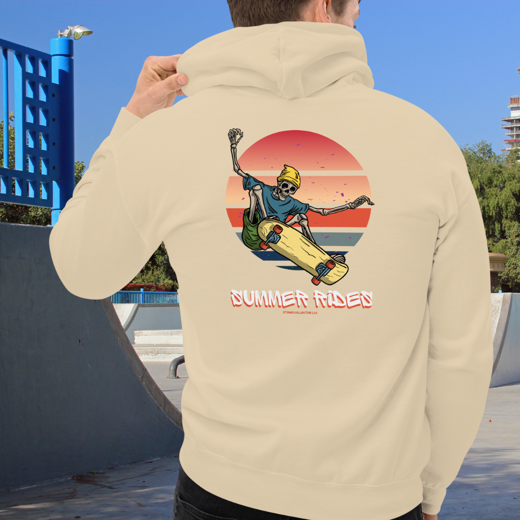 Skateboarding unisex hoodie