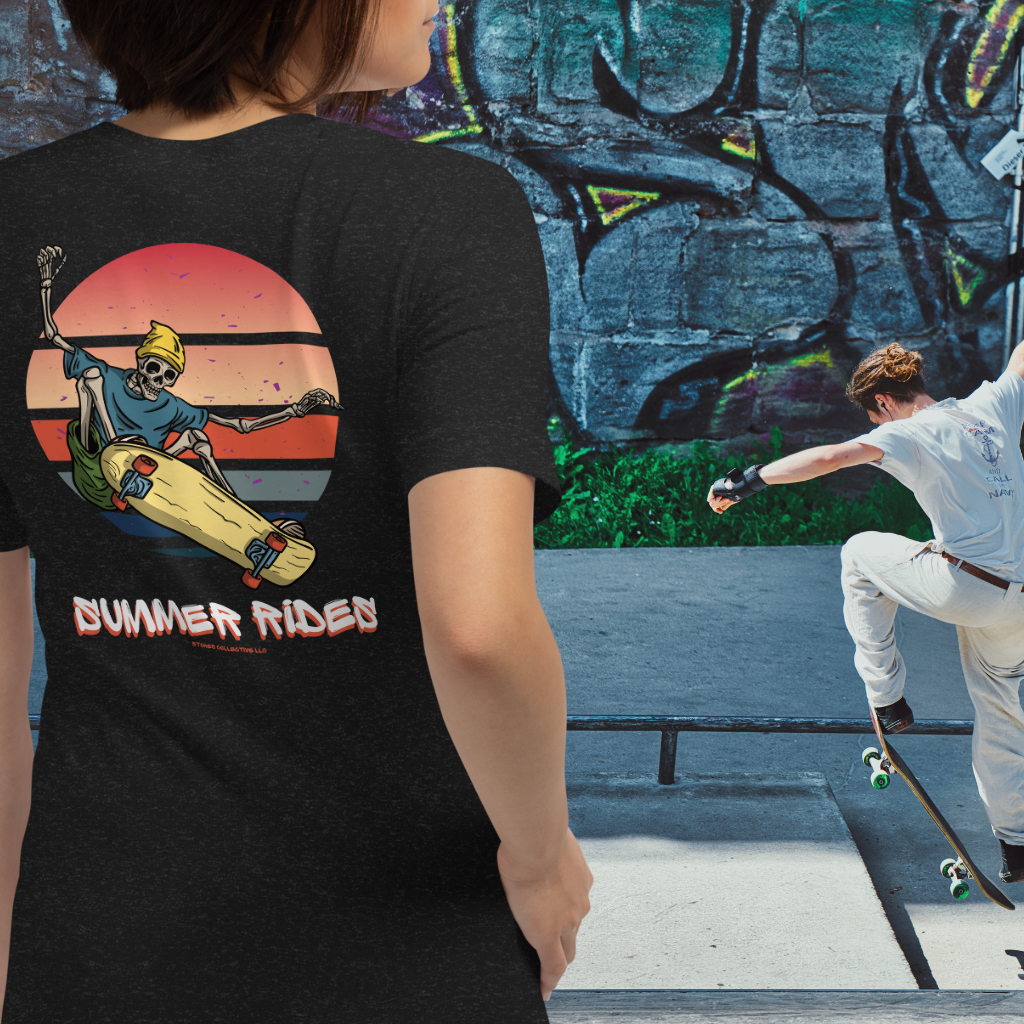 Custom skateboarding summer tee