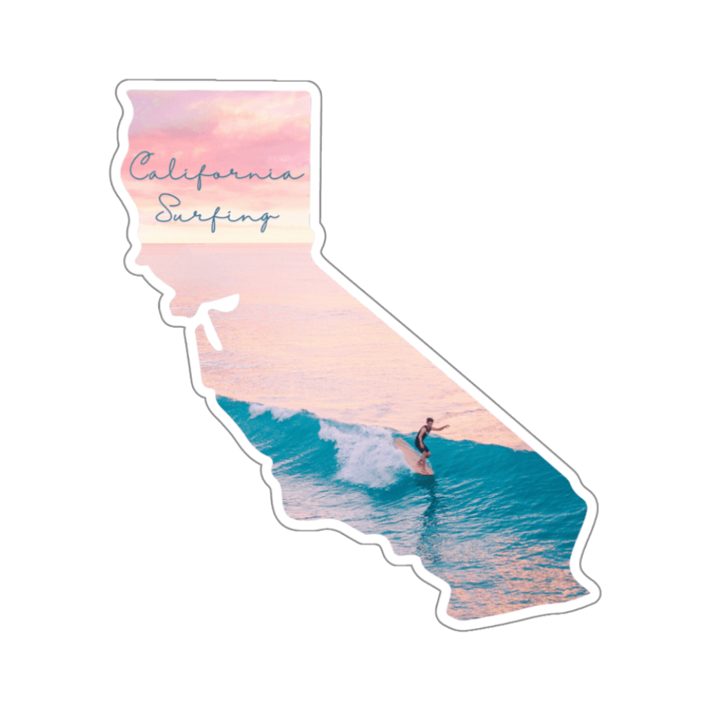 California Surfing sticker