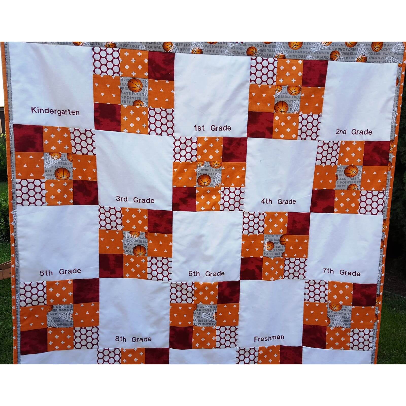 Memory Handprint Quilt for school years memories