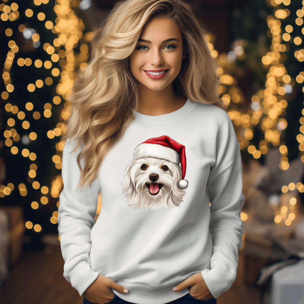 Merry Maltese Christmas Sweatshirt