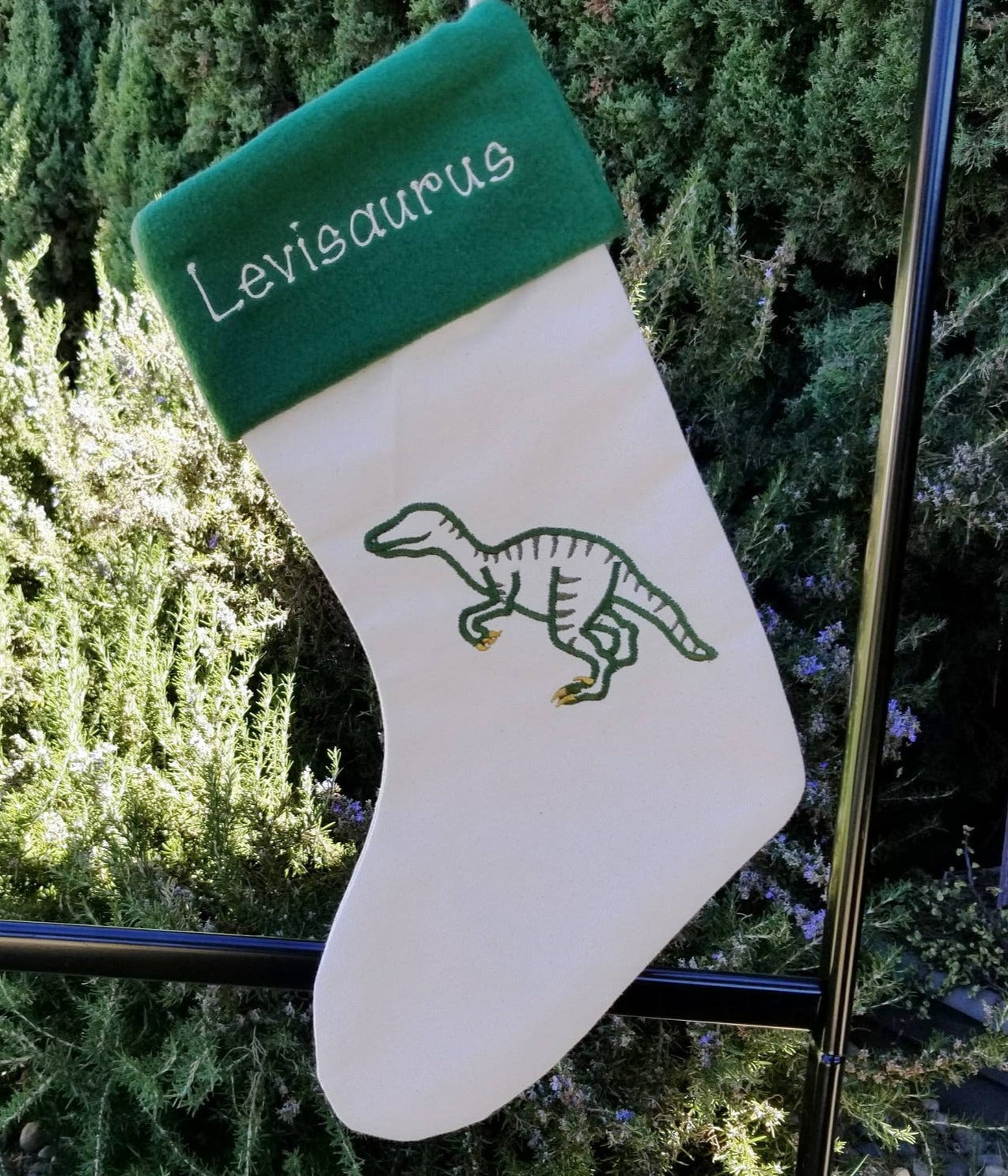 Personalized Dinosaur Christmas Stockings