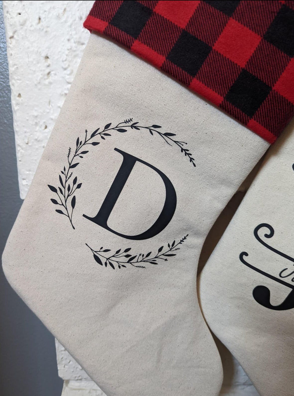 Personalized monogram Christmas Stocking