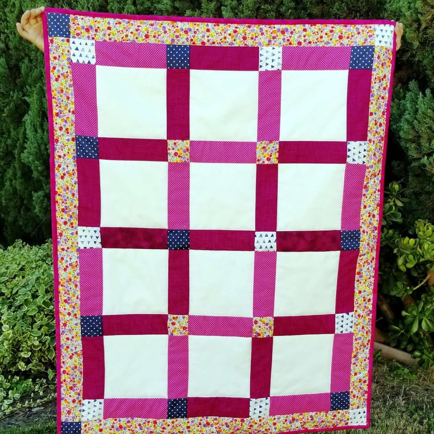 Quilt with Custom Handprint