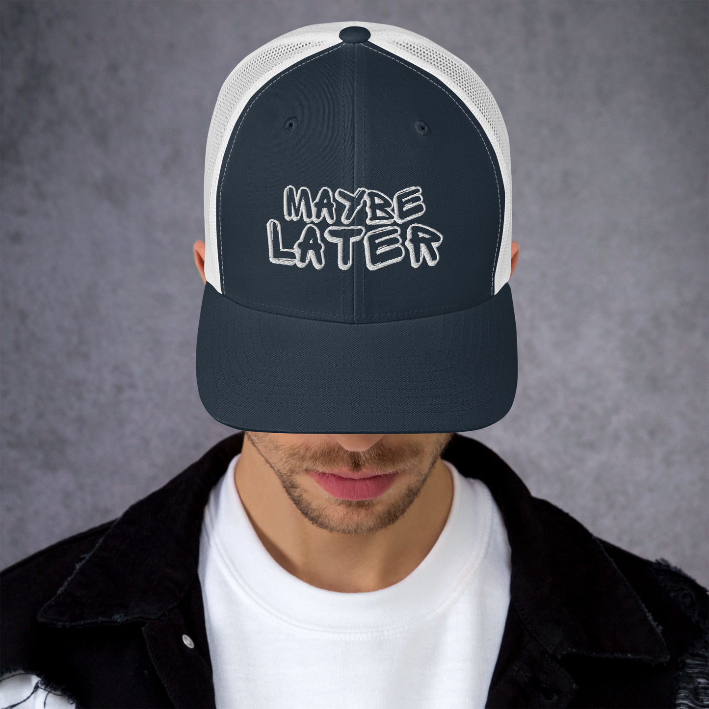 Quizás más tarde gorra trucker bordada