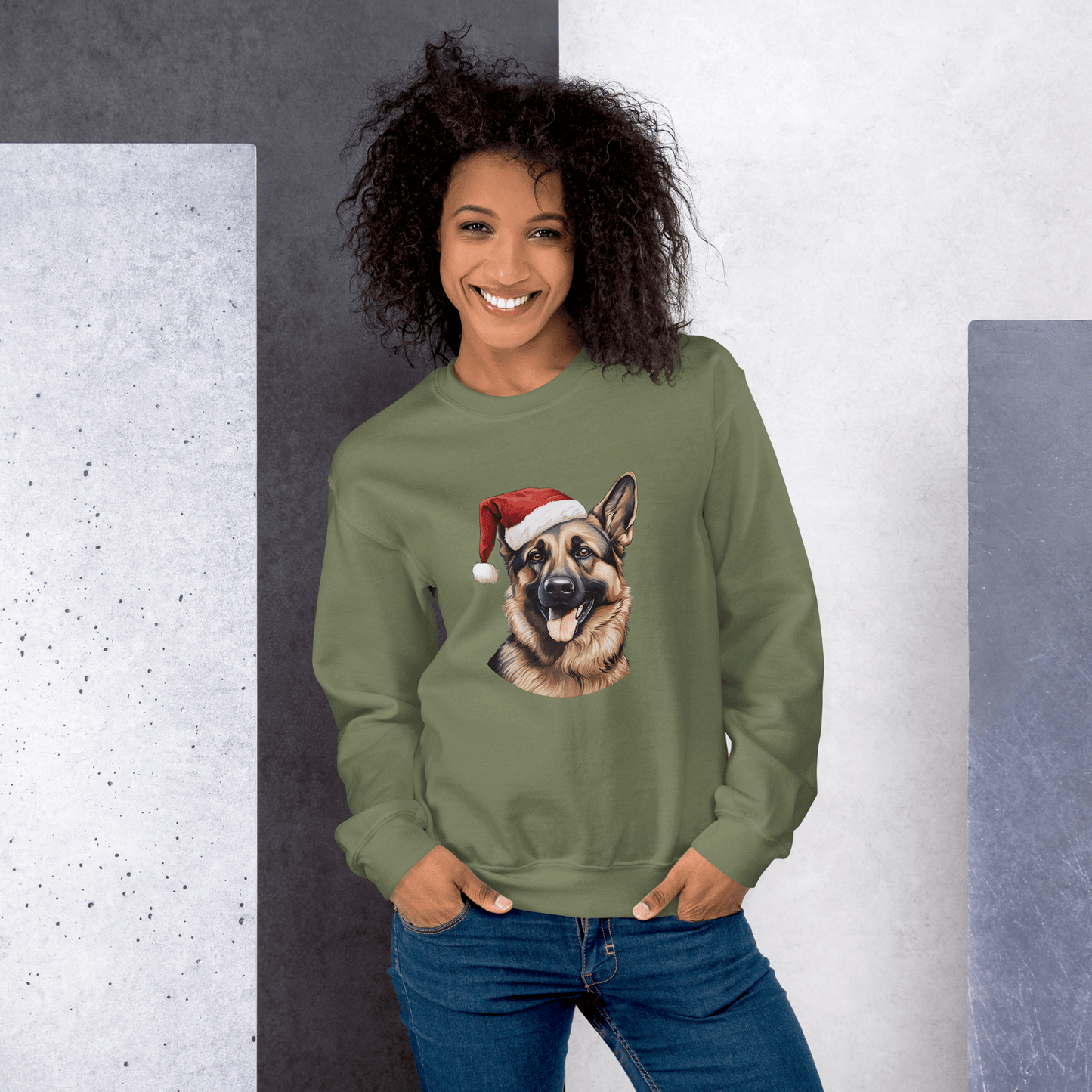 German Shepherd Unisex Christmas Sweatshirt