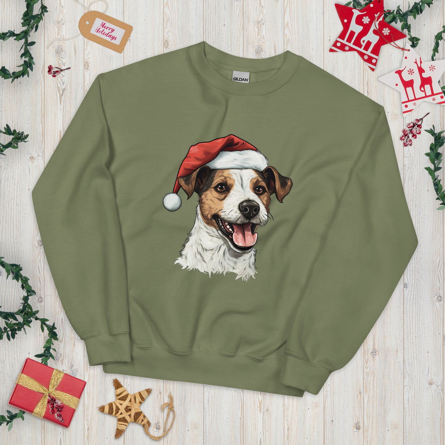 Jolly Jack Russell Terrier Holiday Sweatshirt