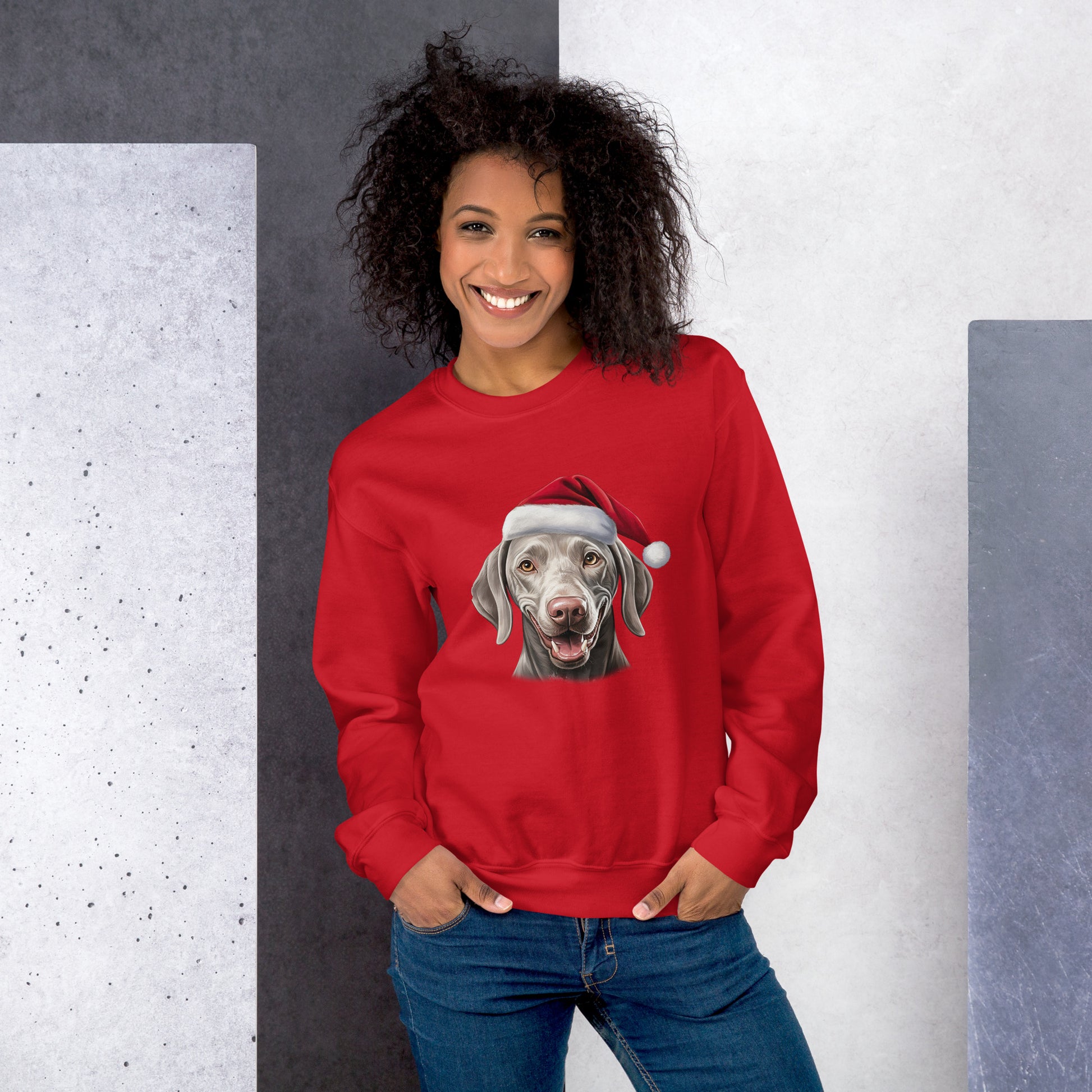 Weimaraner Christmas Unisex Sweatshirt