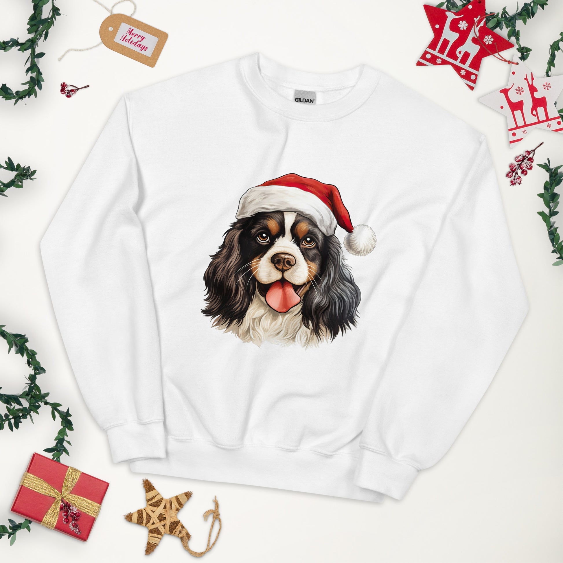 Cavalier King Charles Spaniel Christmas Unisex Sweatshirt